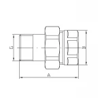 Згін американка прямий Koer KR.341.WN - 1
