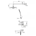 Встраиваемая душевая система Koer KI-66018-02 (из нерж. стали) (Цвет нерж) (KR4794)