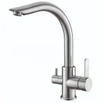 Смеситель для кухни с выходом для питьевой воды Koer KI-72019-02 (из нерж. стали) (KR4796)
