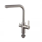 Смеситель для кухни с выходом для питьевой воды Koer KI-72020-02 (из нерж. стали) (KR4797)