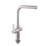 Смеситель для кухни с выходом для питьевой воды Koer KI-72020-02 (из нерж. стали) (KR4797)