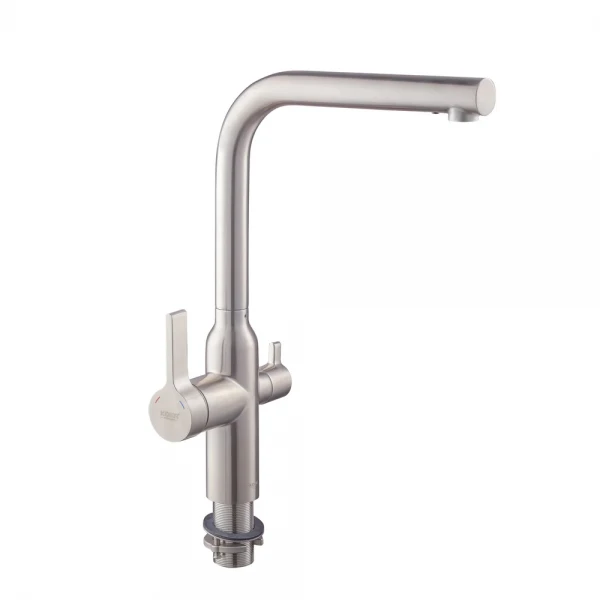 Смеситель для кухни с выходом для питьевой воды Koer KI-72020-02 (из нерж. стали) (KR4797)