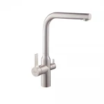 Смеситель для кухни с выходом для питьевой воды Koer KI-72020-02 (из нерж. стали) (KR4797)