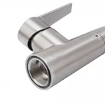 Кухонний змішувач з чорним силіконовим виливом Koer KI-70022-02 (з нерж. сталі) (KR4799)