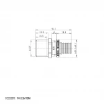 Переходник с НР Koer KA.A06M-16 - 16(2.2mm) x 1/2"M (KR4849)
