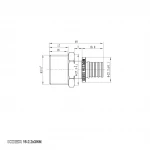 Переходник с НР Koer KA.A08M-16 - 16(2.2mm) x 3/4"M (KR4850)