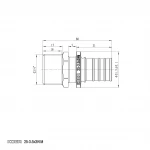 Переходник с НР Koer KA.A08M-25 - 25(3.5mm) x 3/4"M (KR4853)
