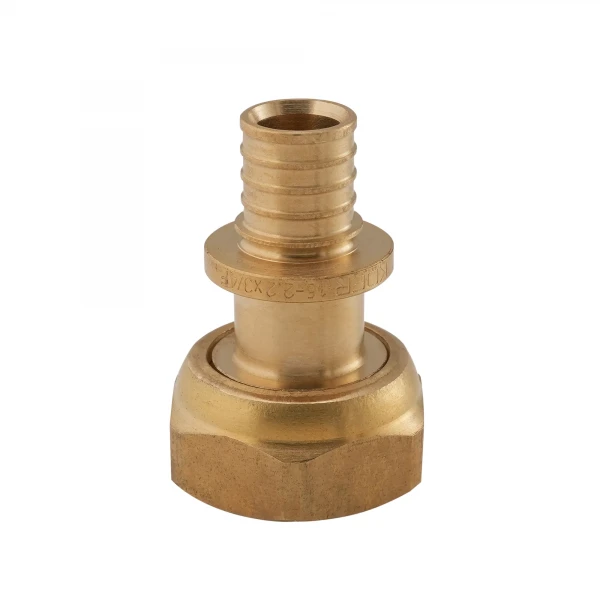 Перехідник з накидною гайкою під плоске ущільнення Koer KA.A08F-16S - 16(2.2mm) x 3/4"F (KR4866)