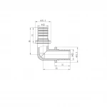 Кутник рівнопрохідний 90 Koer KA.L25 - 25(3.5mm) x 25(3.5mm) (KR4873)