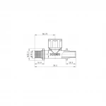 Тройник переходный с ВР Koer KA.T16-06F-16 - 16(2.2mm) x 1/2"F x 16(2.2mm) (KR4894)