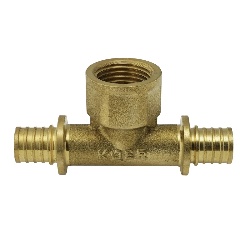Трійник перехідний з ВР Koer KA.T16-06F-16 - 16(2.2mm) x 1/2"F x 16(2.2mm) (KR4894)