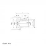 Заглушка Koer KA.P16 - 16(2.2mm) (KR4897)