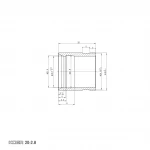 Гильза монтажная надвижная Koer KA.S20 - 20-2.8mm (KR4900)