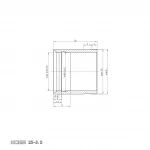 Гильза монтажная надвижная Koer KA.S25 - 25-3.5mm (KR4901)