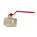 Кран шаровый Koer KR.214 - 2-1/2" FF ГГР (ручка "рычаг" красная) (KR4950)