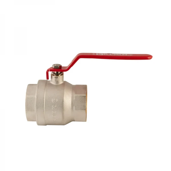 Кран шаровый Koer KR.214 - 3" FF ГГР (ручка "рычаг" красная) (KR4951)