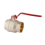 Кран шаровый Koer KR.214 - 3" FF ГГР (ручка "рычаг" красная) (KR4951)