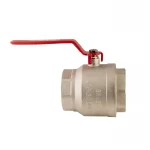 Кран шаровый Koer KR.214 - 4" FF ГГР (ручка "рычаг" красная) (KR4952)