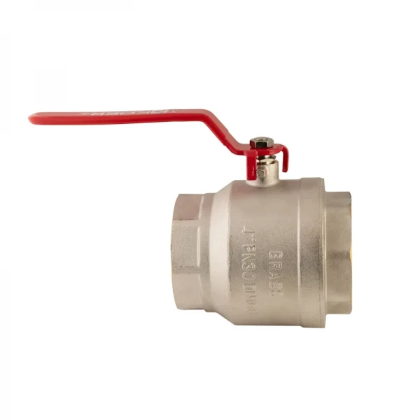 Кран шаровый Koer KR.214 - 4" FF ГГР (ручка "рычаг" красная) (KR4952)