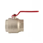 Кран шаровый Koer KR.214 - 4" FF ГГР (ручка "рычаг" красная) (KR4952)