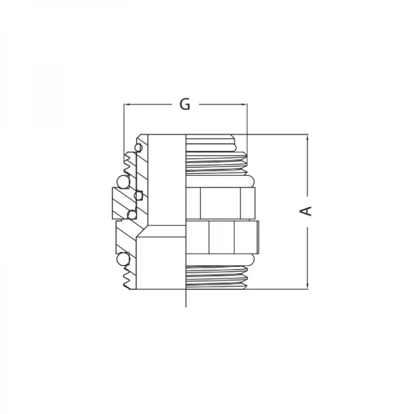 Ниппель поворотный Koer KF.N210 - 1'' MM (KR4977)