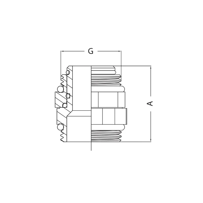 Ниппель поворотный Koer KF.N210 - 1'' MM (KR4977)