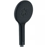 Лійка для душу Koer KP-0401-05 пластикова чорна матова трирежимна (KR4981)