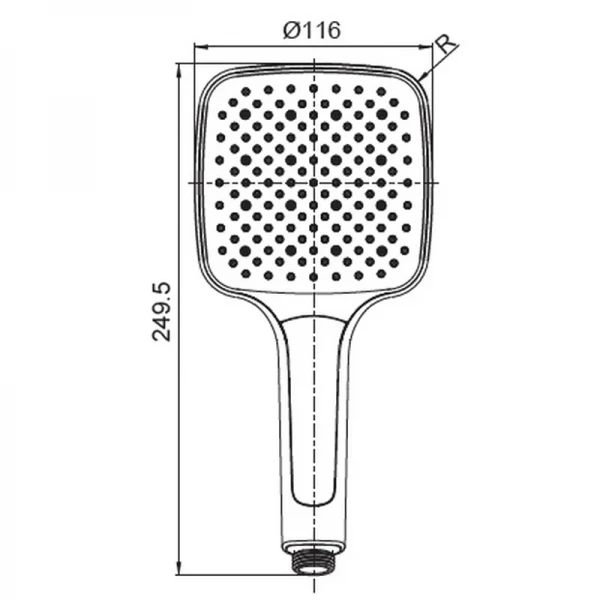 Лейка для душа Koer KP-0402-05 (3 функции) (KR4985)