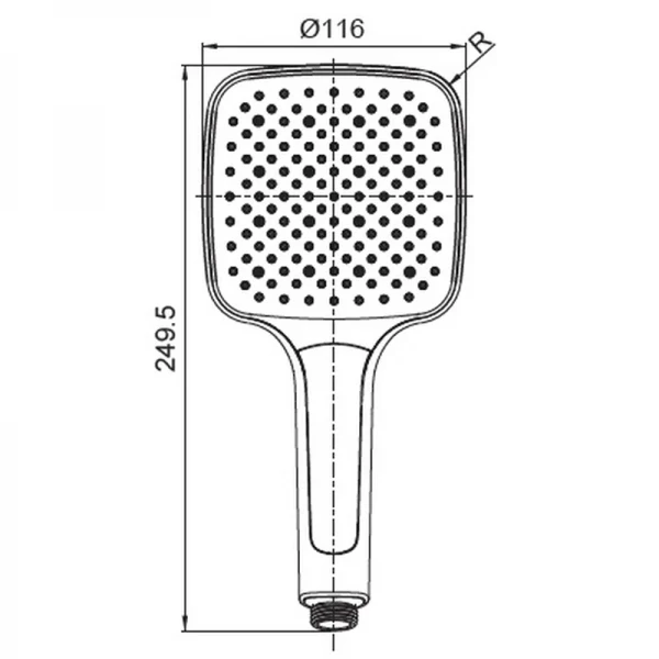 Лейка для душа Koer KP-0402-03 (3 функции) (KR4987)