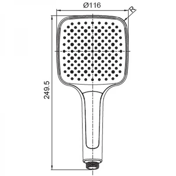 Лейка для душа Koer KP-0402-07 (3 функции) (KR4989)