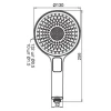 Лійка для душу Koer KP-0403-03 (3 функції) (KR4995)