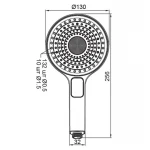 Лейка для душа Koer KP-0403-03 (3 функции) (KR4995)