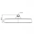 Лейка для душа потолочная Koer KP-0403-03-OH 300мм (KR4996)