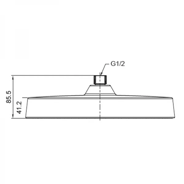 Лейка для душа потолочная Koer KP-0403-07-OH 300мм (KR4998)