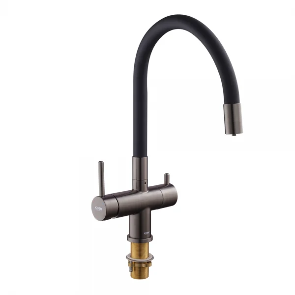 Смеситель для кухни Koer KB-72002-07 с выходом для питьевой воды (KR5003)