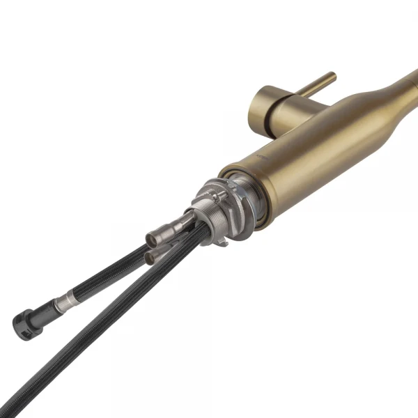 Смеситель для кухни Koer KI-70004-12 с выдвижным изливом (нерж. сталь) (KR5004)