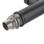 Смеситель для кухни Koer KI-70005-05 с черным силиконовым изливом (нерж. сталь) (KR5005)