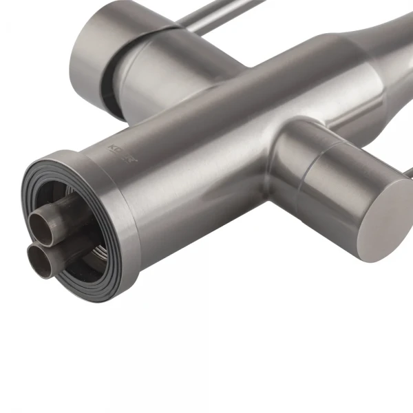 Смеситель для кухни Koer KI-72024-02 с выходом для питьевой воды (нерж. сталь) (KR5011)