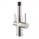 Смеситель для кухни Koer KI-72024-02 с выходом для питьевой воды (нерж. сталь) (KR5011)