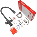 Смеситель для кухни Koer KI-72024-05 с выходом для питьевой воды (нерж. сталь) (KR5012)