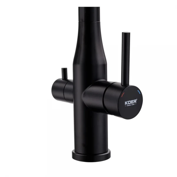 Смеситель для кухни Koer KI-72024-05 с выходом для питьевой воды (нерж. сталь) (KR5012)