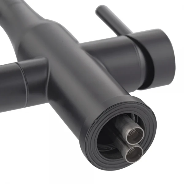 Смеситель для кухни Koer KI-72024-05 с выходом для питьевой воды (нерж. сталь) (KR5012)