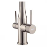 Смеситель для кухни Koer KI-72024-07 с выходом для питьевой воды (нерж. сталь) (KR5013)