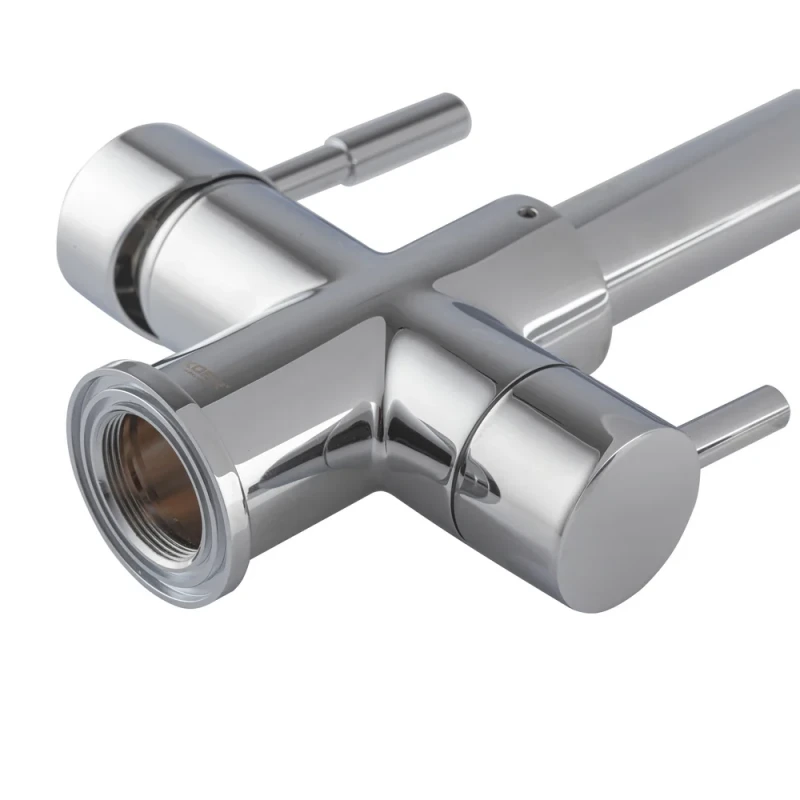 Смеситель для кухни Koer KB-72025-01 с выходом для питьевой воды (излив – пружина) (KR5014)