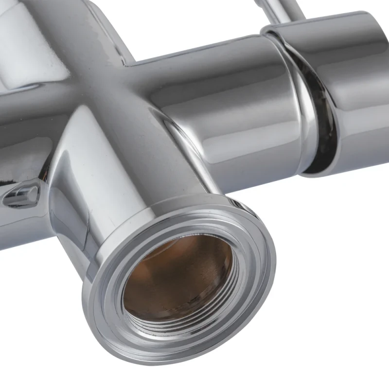 Смеситель для кухни Koer KB-72025-01 с выходом для питьевой воды (излив – пружина) (KR5014)