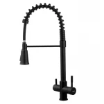 Смеситель для кухни Koer KB-72025-05 с выходом для питьевой воды (излив – пружина) (KR5015)