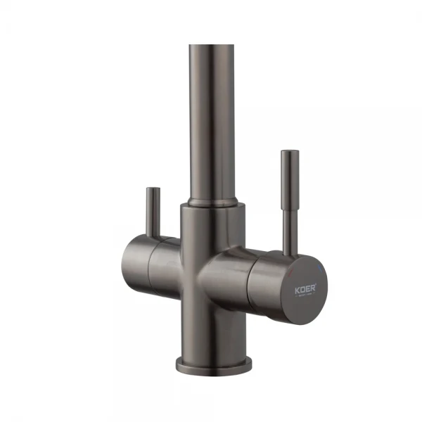 Змішувач для кухні Koer KB-72025-07 з виходом для питної води (вилив - пружина) (KR5016)