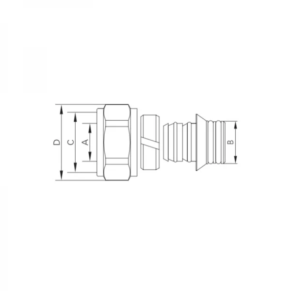 Евроконус с двумя уплотнительными резинками Koer KR.1153 - 3/4"x16 (KR5049)