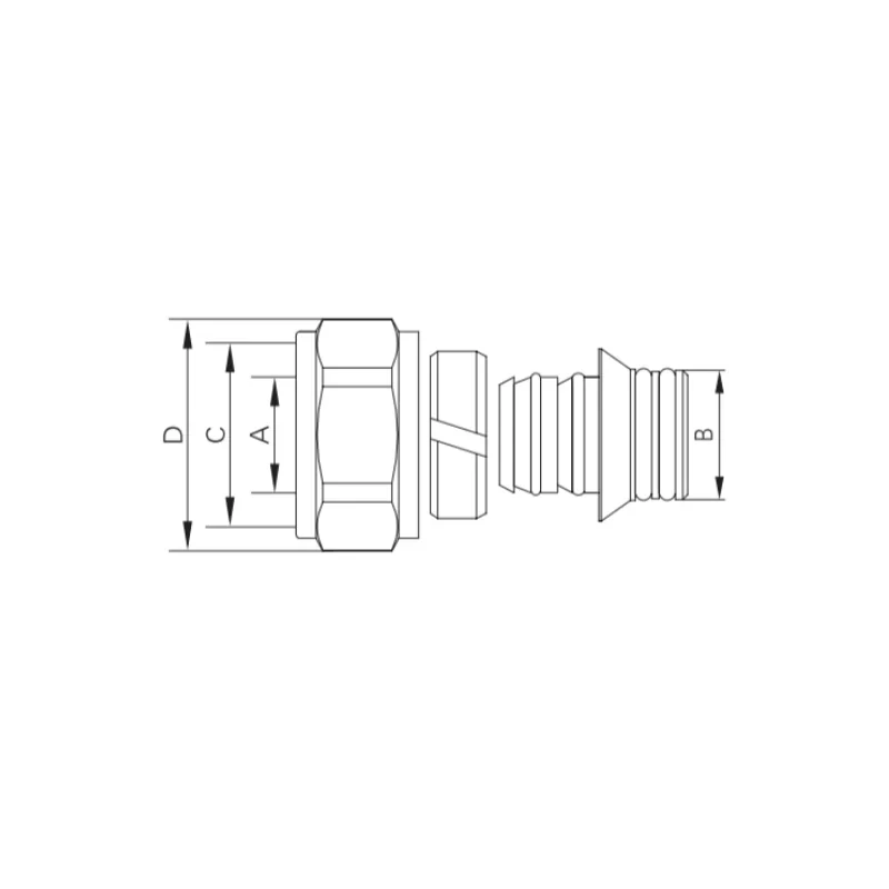 Евроконус с двумя уплотнительными резинками Koer KR.1153 - 3/4"x16 (KR5049)