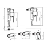 Арматура наповнювальна з універсальним підключенням Koer KT-0101-3/8" (KR5056)